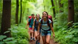 teens in a trip seeking adventure