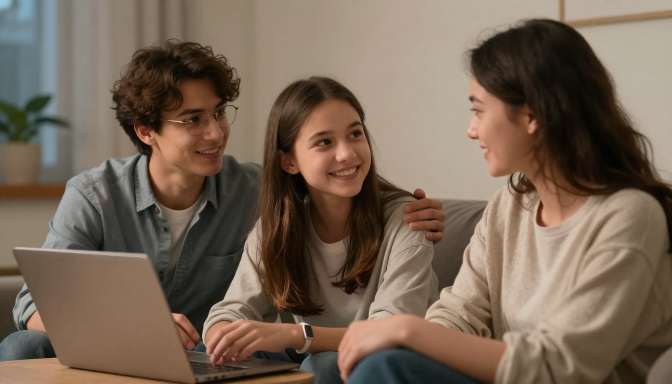 having good conversation with teens