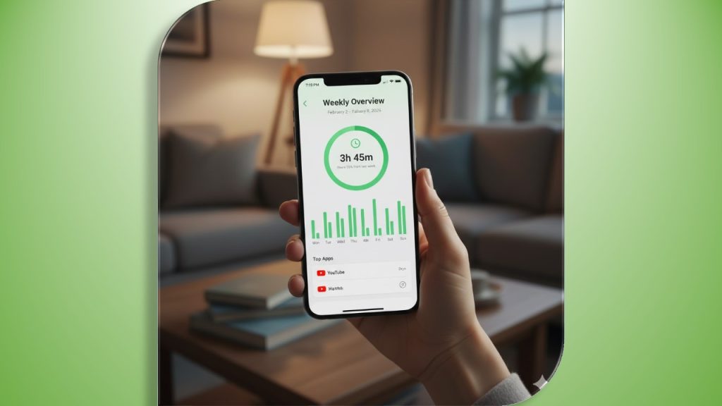 shared family digital rules displayed on a phone